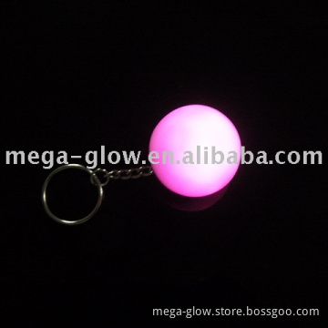 LED mood beam ball with multi color changing light key chain, LED Mood light Key chain